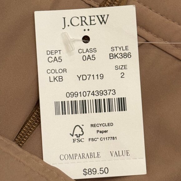 NWT J.Crew Factory Plaid Wool-Blend A-Line Mini Skirt Size 2 - Picture 7 of 10